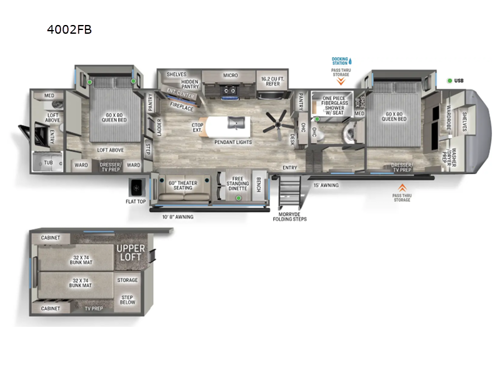 Sandpiper 4002FB Floorplan