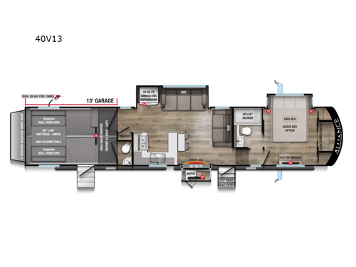 Valor 40V13 Floorplan