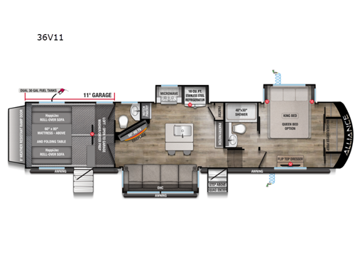 Valor 36V11 Floorplan