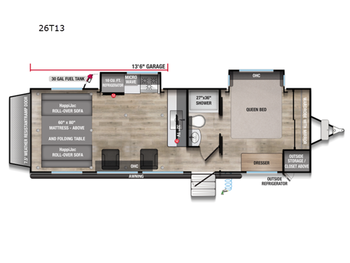 Valor All-Access 26T13 Floorplan Image