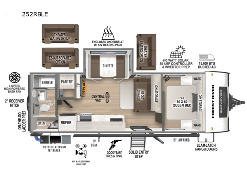 Surveyor Legend 252RBLE Floorplan