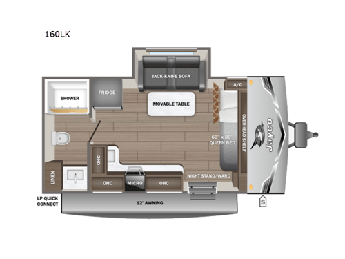 Jay Flight SLX 160LK Floorplan