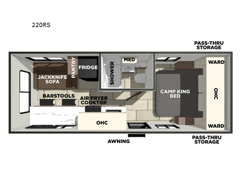 Tracer 220RS Floorplan Image