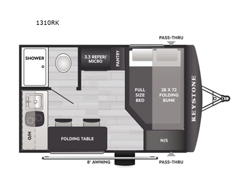 Springdale Mini 1310RK Floorplan Image