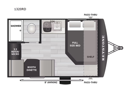 Springdale Mini 1320RD Floorplan Image