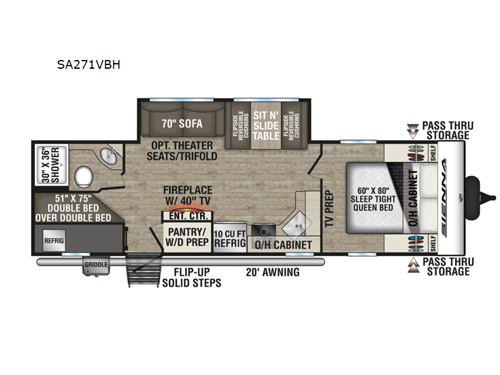 Sienna SA271VBH Floorplan