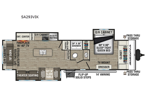 Sienna SA293VIK Floorplan