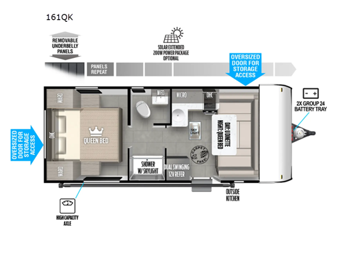 Salem FSX 161QK Floorplan