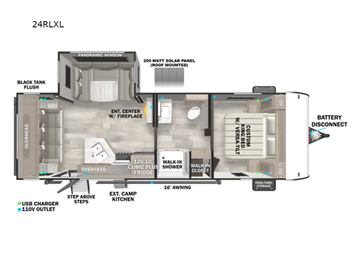 Salem Cruise Lite 24RLXL Floorplan