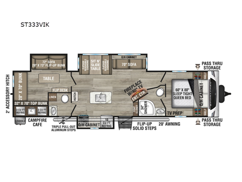 SportTrek ST333VIK Floorplan