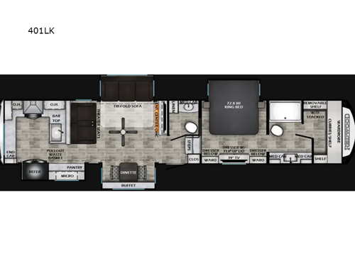 Redwood 401LK Floorplan Image