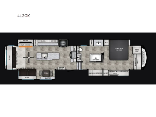 Redwood 412GK Floorplan Image