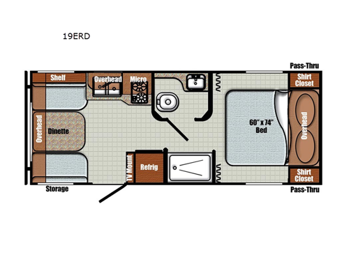 Vintage Cruiser 19ERD Floorplan