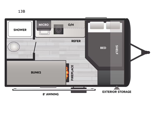 Coleman 13B Floorplan