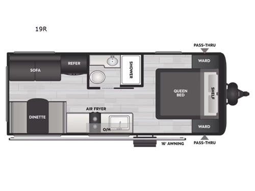 Coleman 19R Floorplan