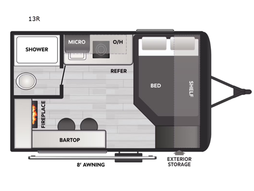 Coleman 13R Floorplan