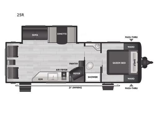 Coleman 25R Floorplan