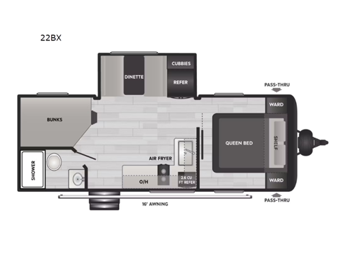 Coleman Light 22BX Floorplan