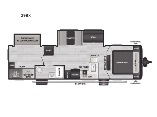 Coleman Light 29BX Floorplan