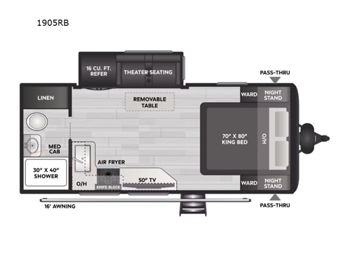 Coleman Legacy 1905RB Floorplan