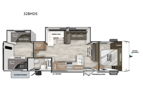 Wildwood 32BHDS Floorplan