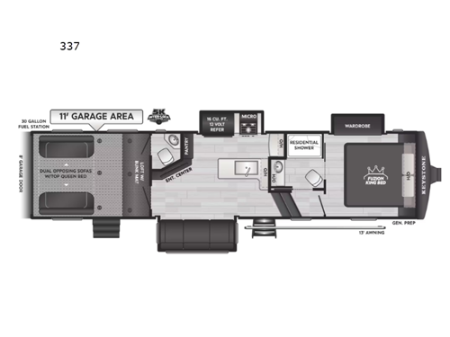 Fuzion Impact Edition 337 Floorplan Image