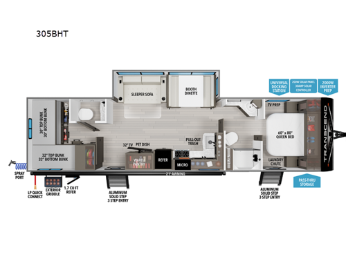 Transcend 305BHT Floorplan Image