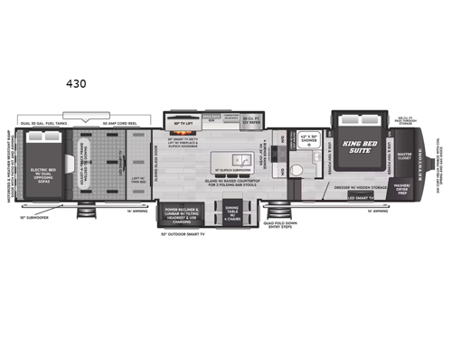 Raptor 430 Floorplan Image