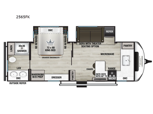 Northern Spirit Ultra Lite 2565FK Floorplan Image