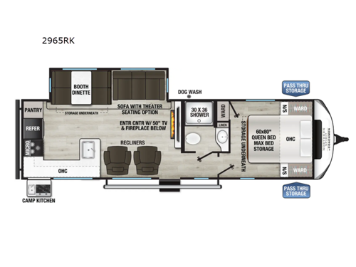 Northern Spirit Ultra Lite 2965RK Floorplan Image