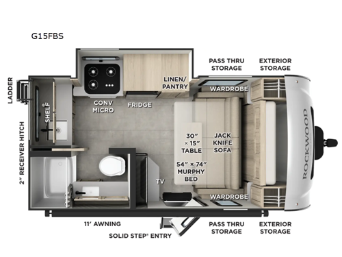 Rockwood GEO Pro G15FBS Floorplan Image