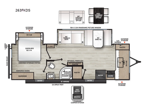 Catalina Legacy Edition 263FKDS Floorplan