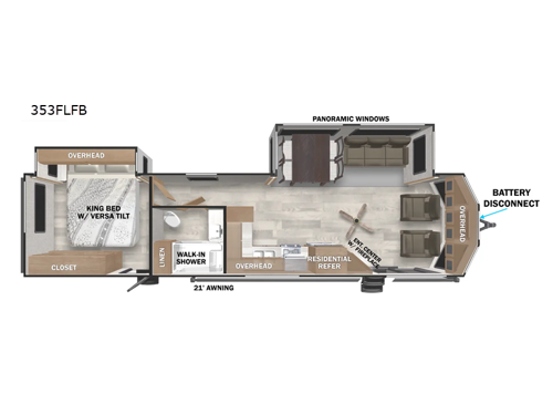 Salem Villa Series 353FLFB Floorplan