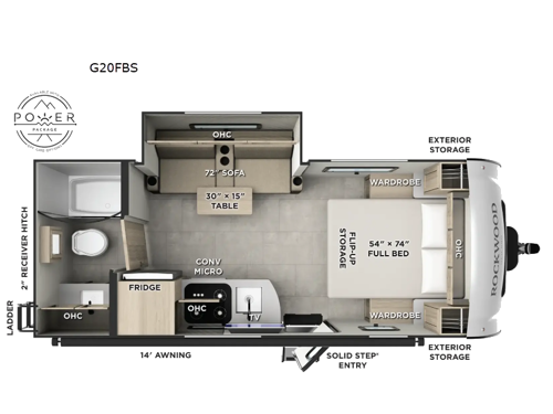 Rockwood GEO Pro G20FBS Floorplan Image