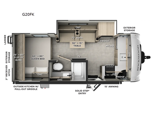Rockwood GEO Pro G20FK Floorplan Image