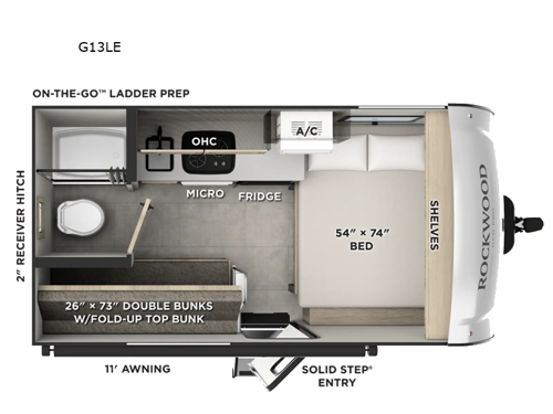 Rockwood GEO Pro G13LE Floorplan