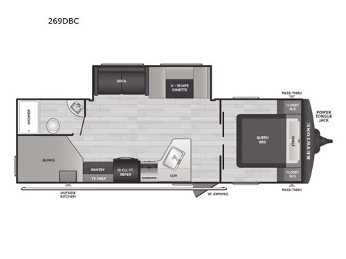 Springdale Classic 269DBC Floorplan Image