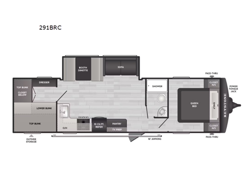 Springdale Classic 291BRC Floorplan Image
