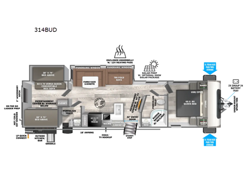 Salem Hemisphere 314BUD Floorplan Image