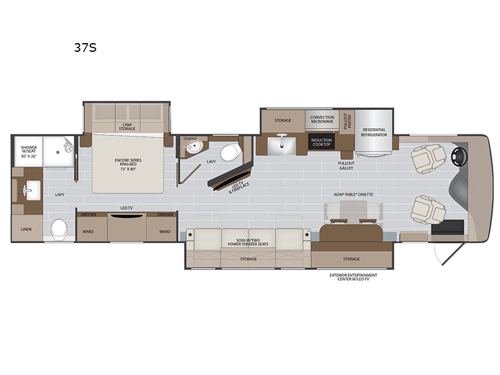 Nautica 37S Floorplan Image