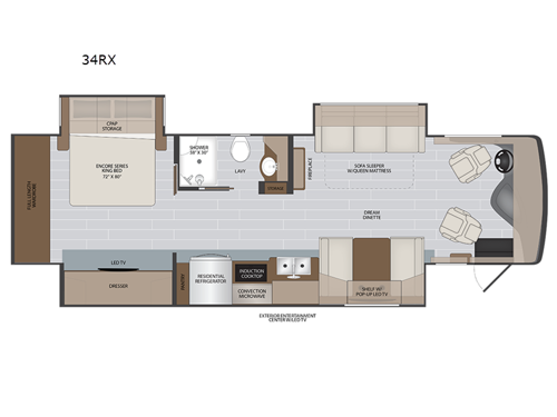 Nautica 34RX Floorplan Image