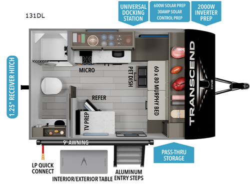 Transcend One 131DL Floorplan Image