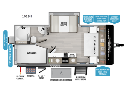 Transcend One 161BH Floorplan Image