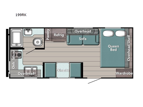Ameri-Lite Super Lite 199RK Floorplan