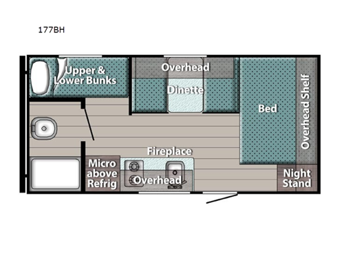 Ameri-Lite Super Lite 177BH Floorplan