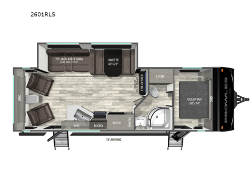 Prowler 2601RLS Floorplan