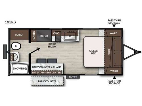 Apex Nano 181RB Floorplan Image