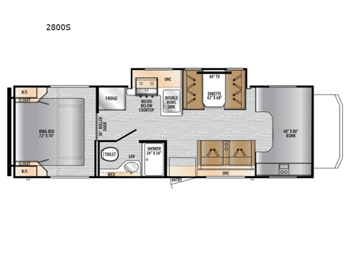 Entrada 2800S Floorplan Image