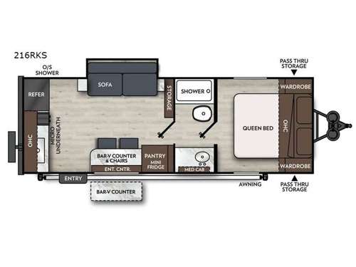 Apex Nano 216RKS Floorplan Image