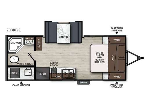 Apex Nano 203RBK Floorplan Image